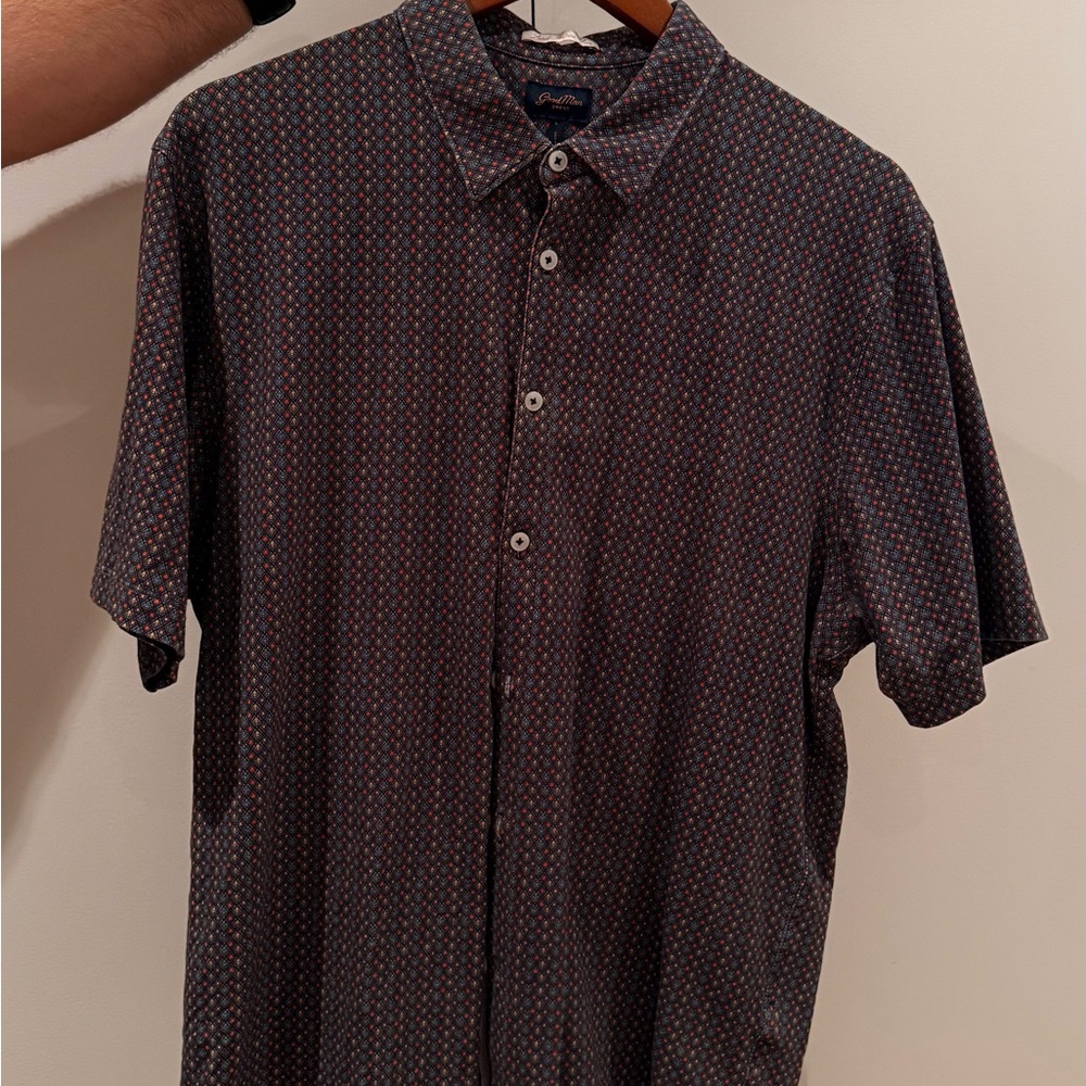 Good Man Brand Men's Multicolor Patterned Shirt
